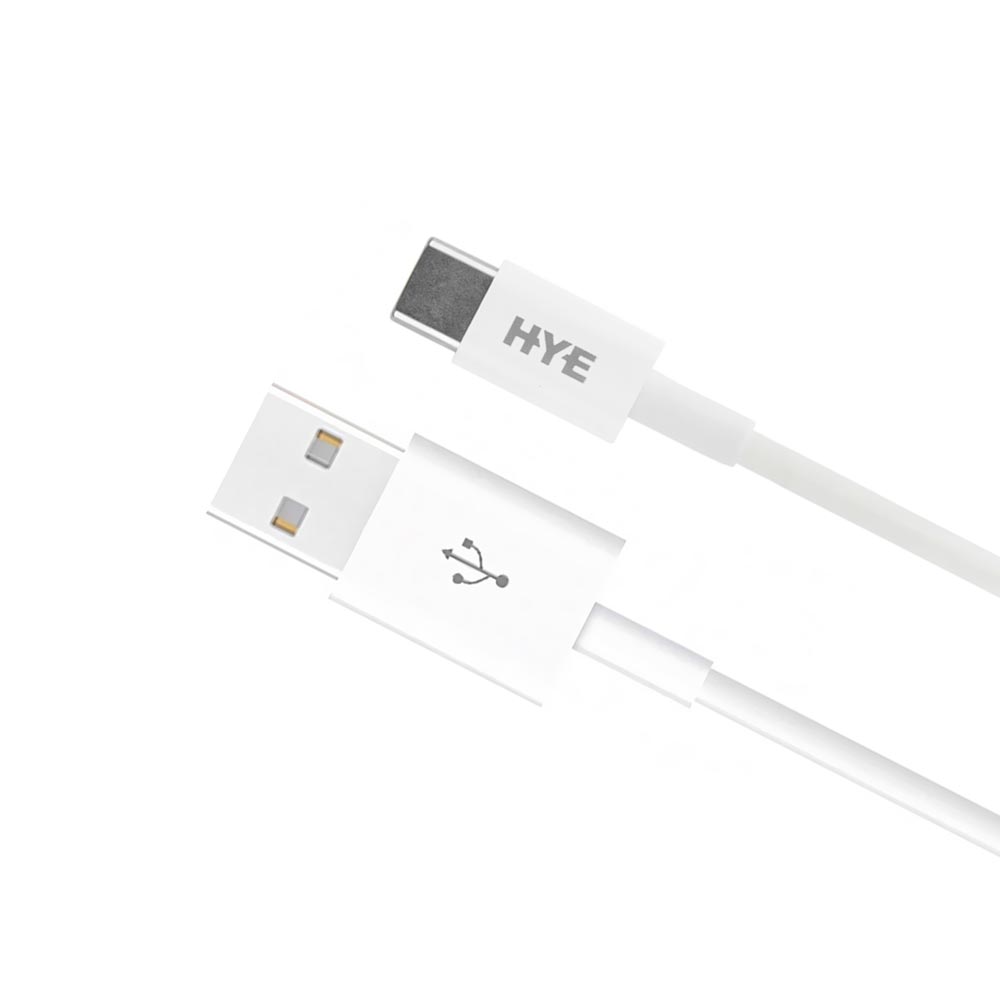 Cabo HYE HYE180UC USB Macho A USB-C Macho 1M - Branco