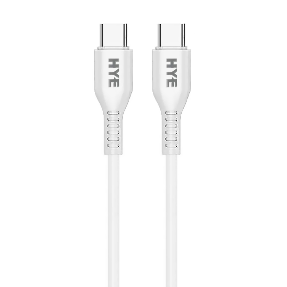 Cabo HYE HYE30CC USB-C Macho A USB-C Macho 1M - Branco