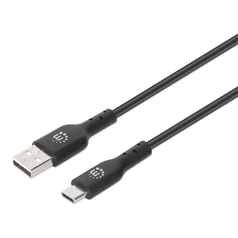 Cabo Manhattan 354929 USB-C Macho A USB Macho Preto - 2M