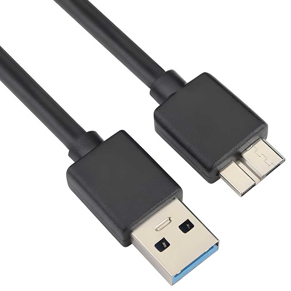 Cabo para HD Externo USB 3.0 - 1M Preto