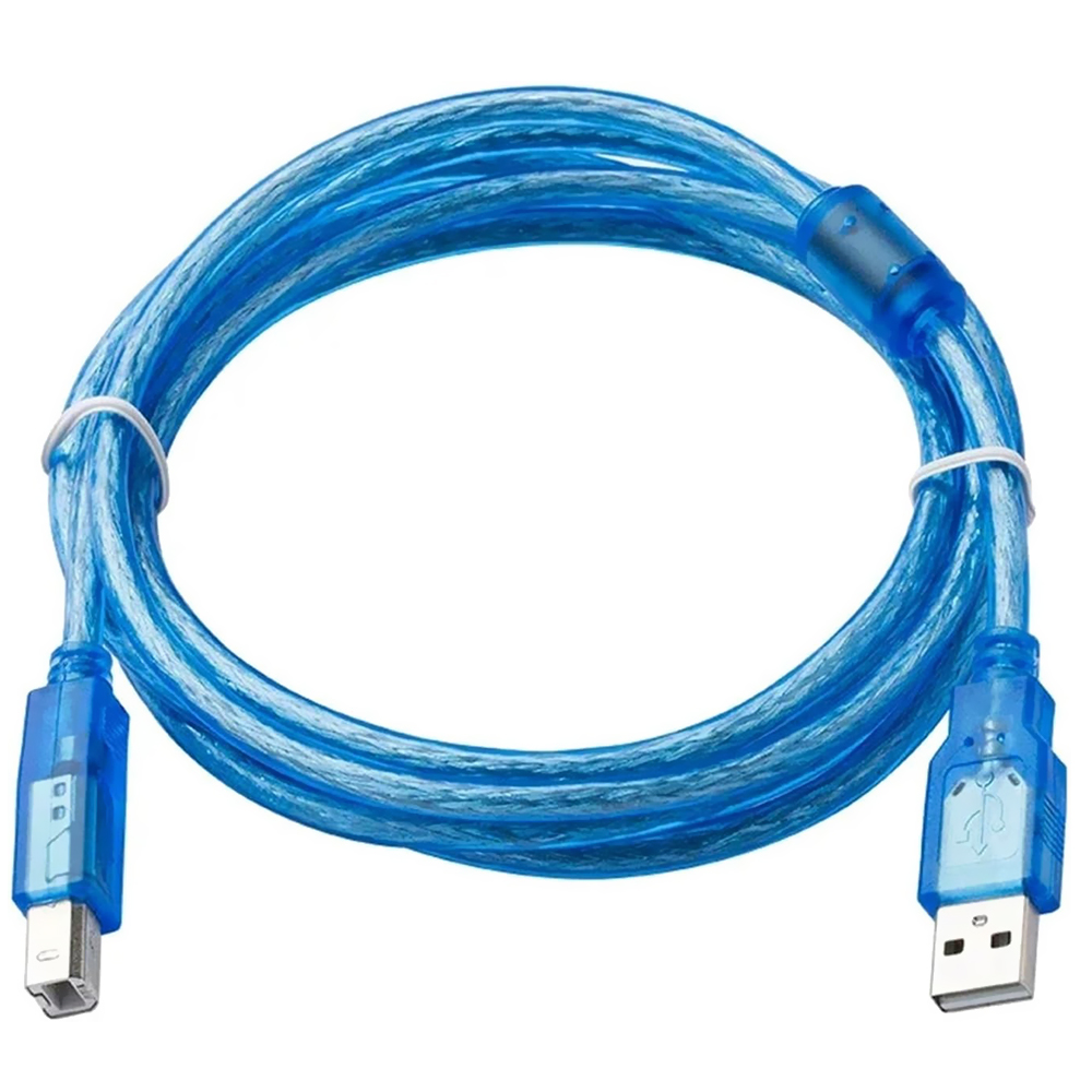 Cabo para Impressora USB 2.0 Azul - 5M (com Filtro)