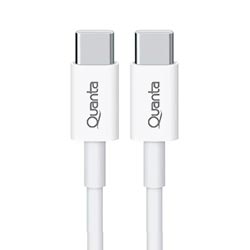 Cabo Quanta QTCTC70 USB-C A USB USB-C Macho 1M - Branco