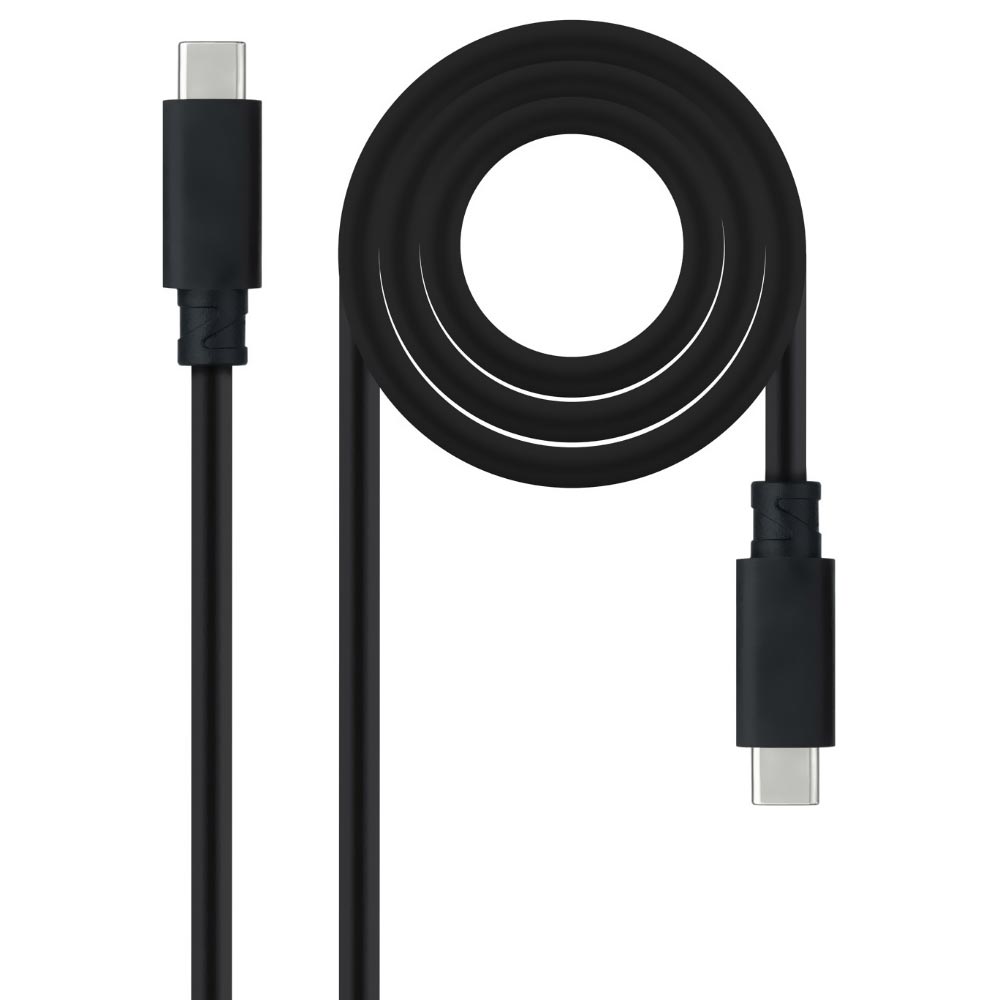 Cabo USB-C Macho A USB-C Macho Preto - 1.5M