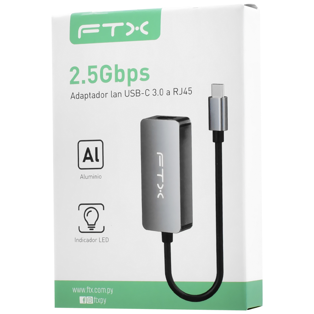 Adaptador de Rede USB-C para RJ45 - FTX CT-CML2500-AG