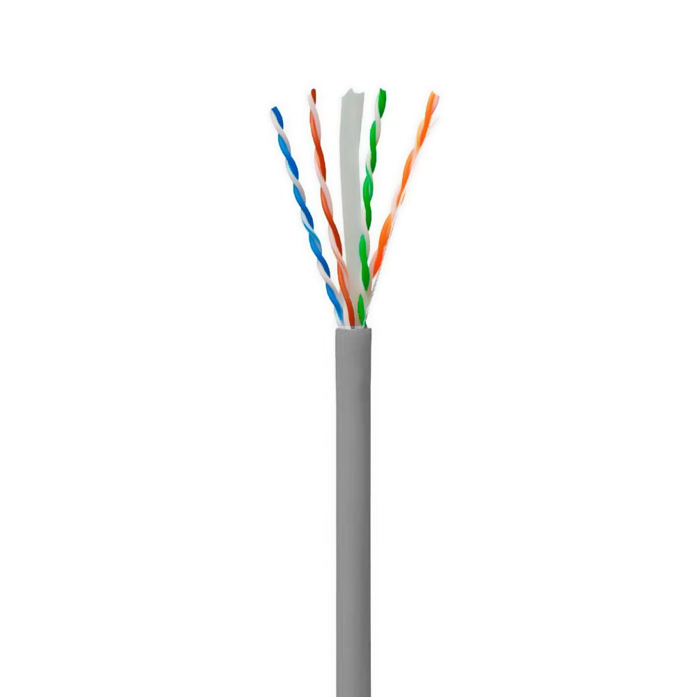Cabo de Rede UTP CAT6 305M - Cinza Iuron Owire 4P 24AWG BC 100% Cobre