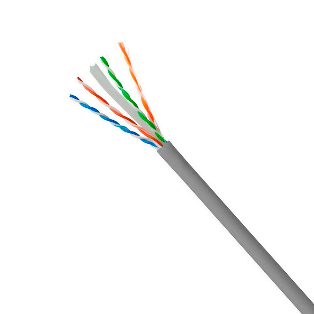 Cabo de Rede UTP CAT6 305M - Cinza Iuron Owire 4P 24AWG BC 100% Cobre