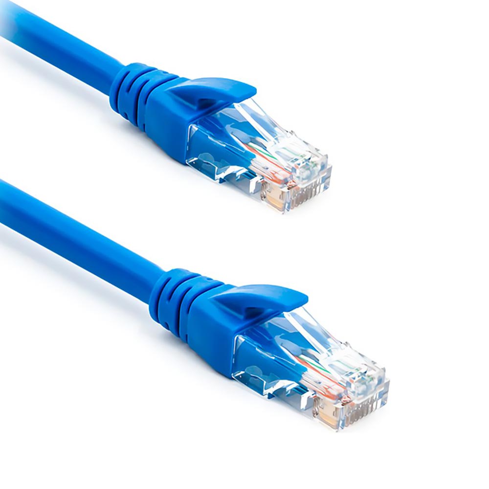 CABO UTP CAT6 IURON 7/0.20MM 24AWG BC PATCH CORD  1MTS AZUL