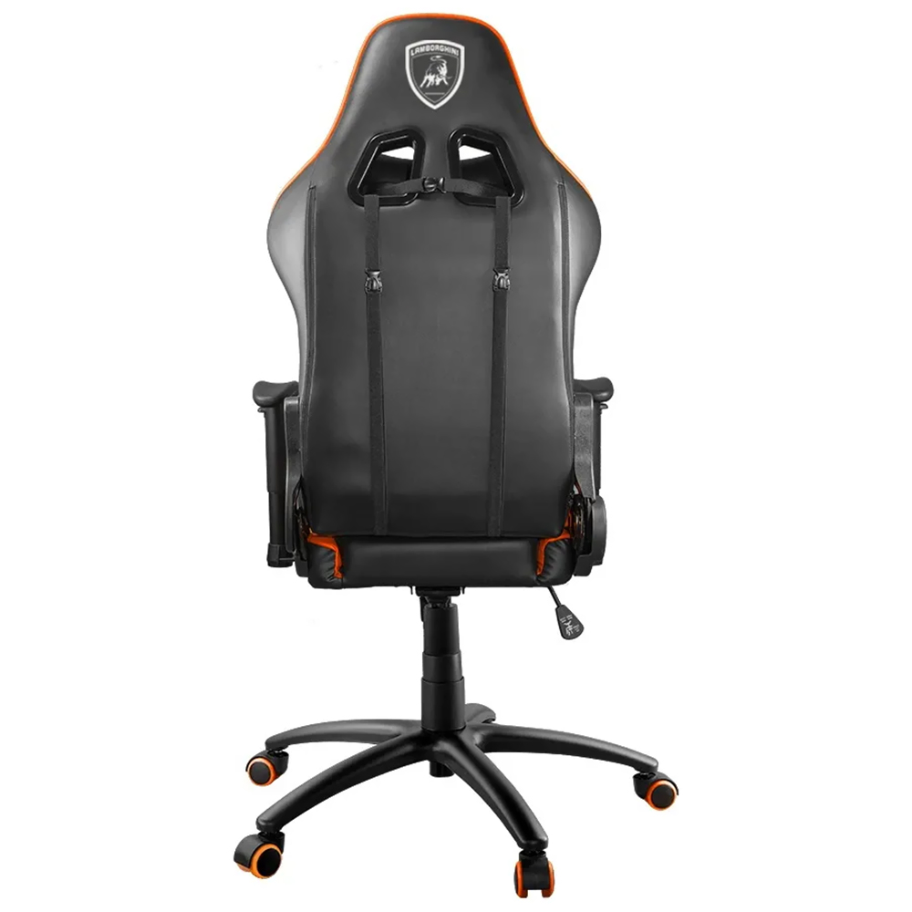 Cadeira Gamer Lamborghini Veneno Noctis LB-GC Nero - Preto / Laranja