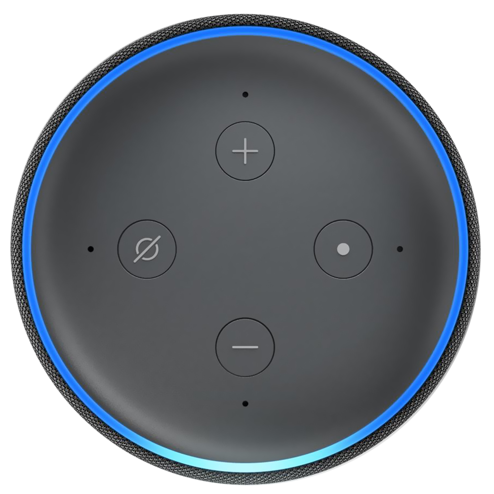 Caixa de Som Amazon Echo Dot 3 Geração / Alexa / Bluetooth - Preto / Cinza