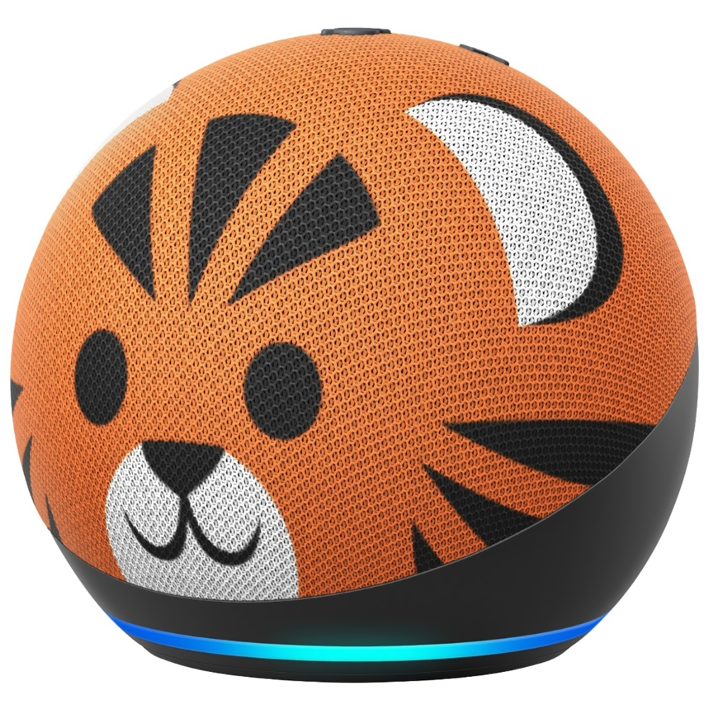 Caixa de Som Amazon Echo Dot Kids 4 Geração / Alexa / Bluetooth - Tigre