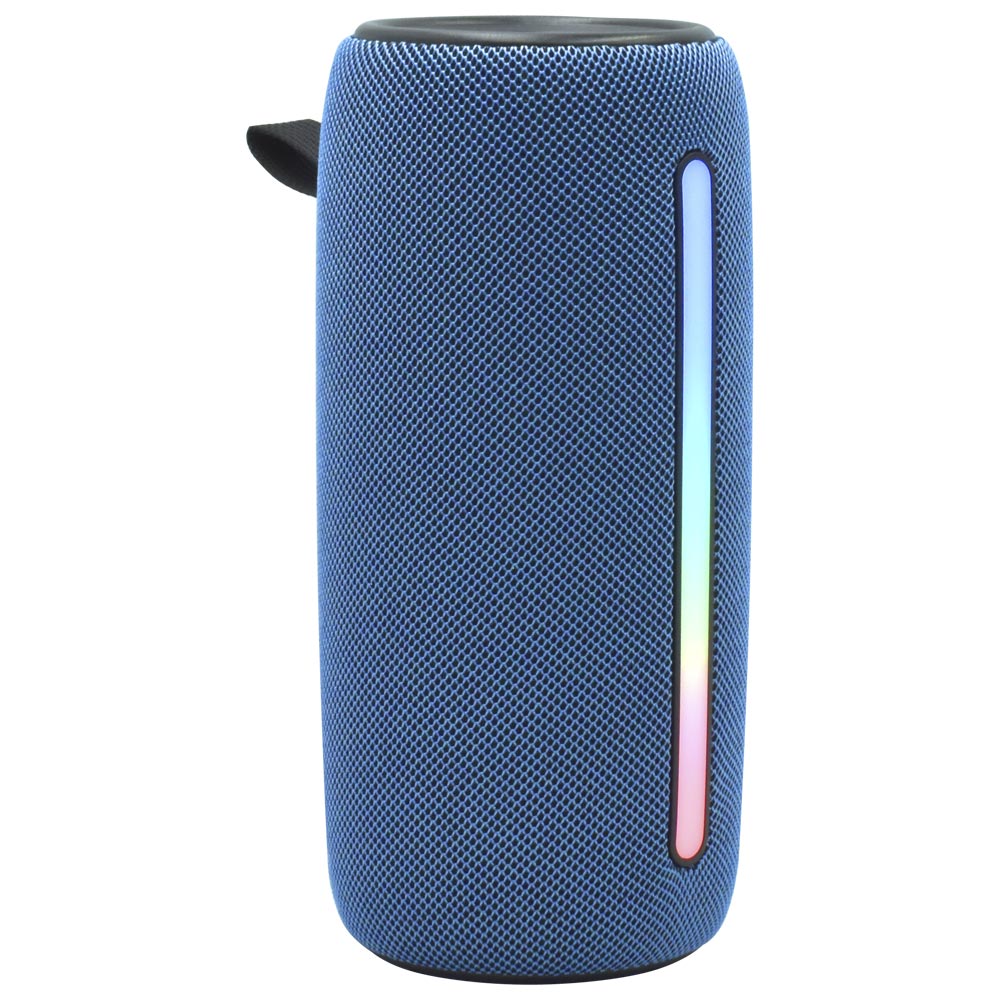 Caixa de Som Ecopower EP-2367 LED / Bluetooth / USB / FM / TF - Azul