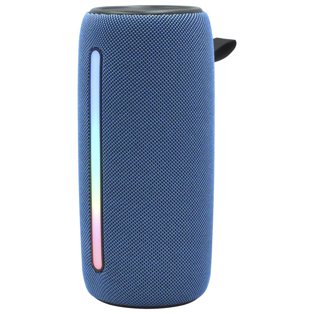 Caixa de Som Ecopower EP-2367 LED / Bluetooth / USB / FM / TF - Azul