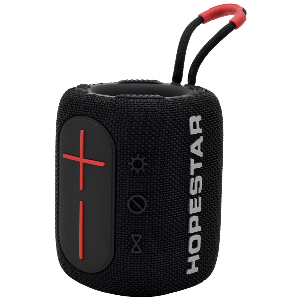 Caixa de Som Hopestar P32 Mini HS-1561 RGB Bluetooth / USB / TF / Aux - Preto