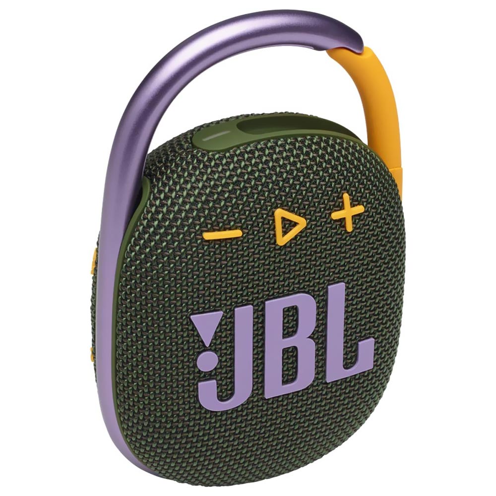 Caixa de Som JBL Clip 4 Bluetooth - Verde / Roxo