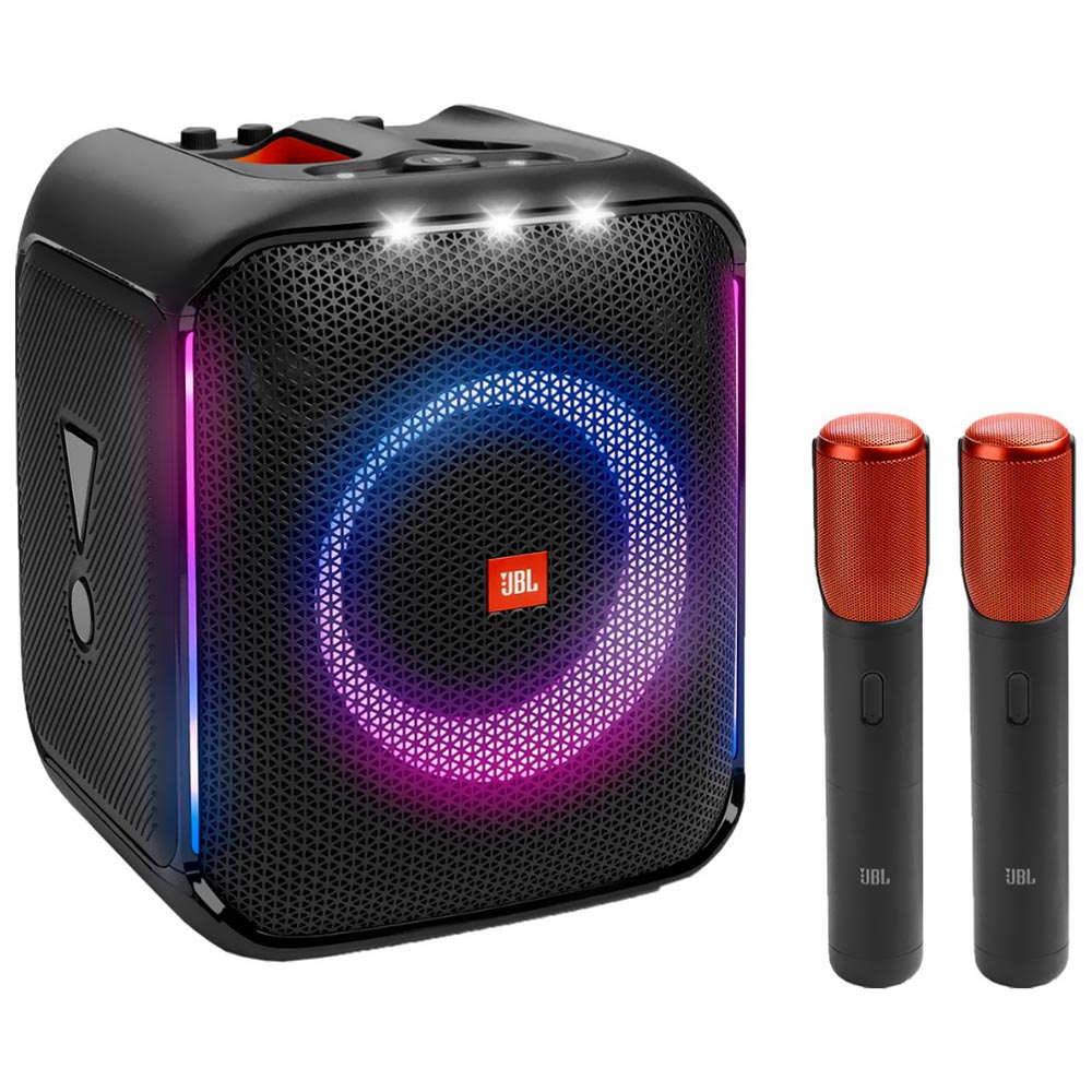 Caixa de Som JBL PartyBox Encore Essential - Preto + 2 Microfone