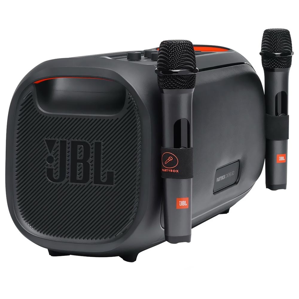 Caixa de Som JBL PartyBox On-The-Go Bluetooth / Microfone - Preto