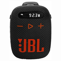 Caixa de Som JBL Wind 3 Bike Bluetooth / TF / IP67 - Preto / Laranja