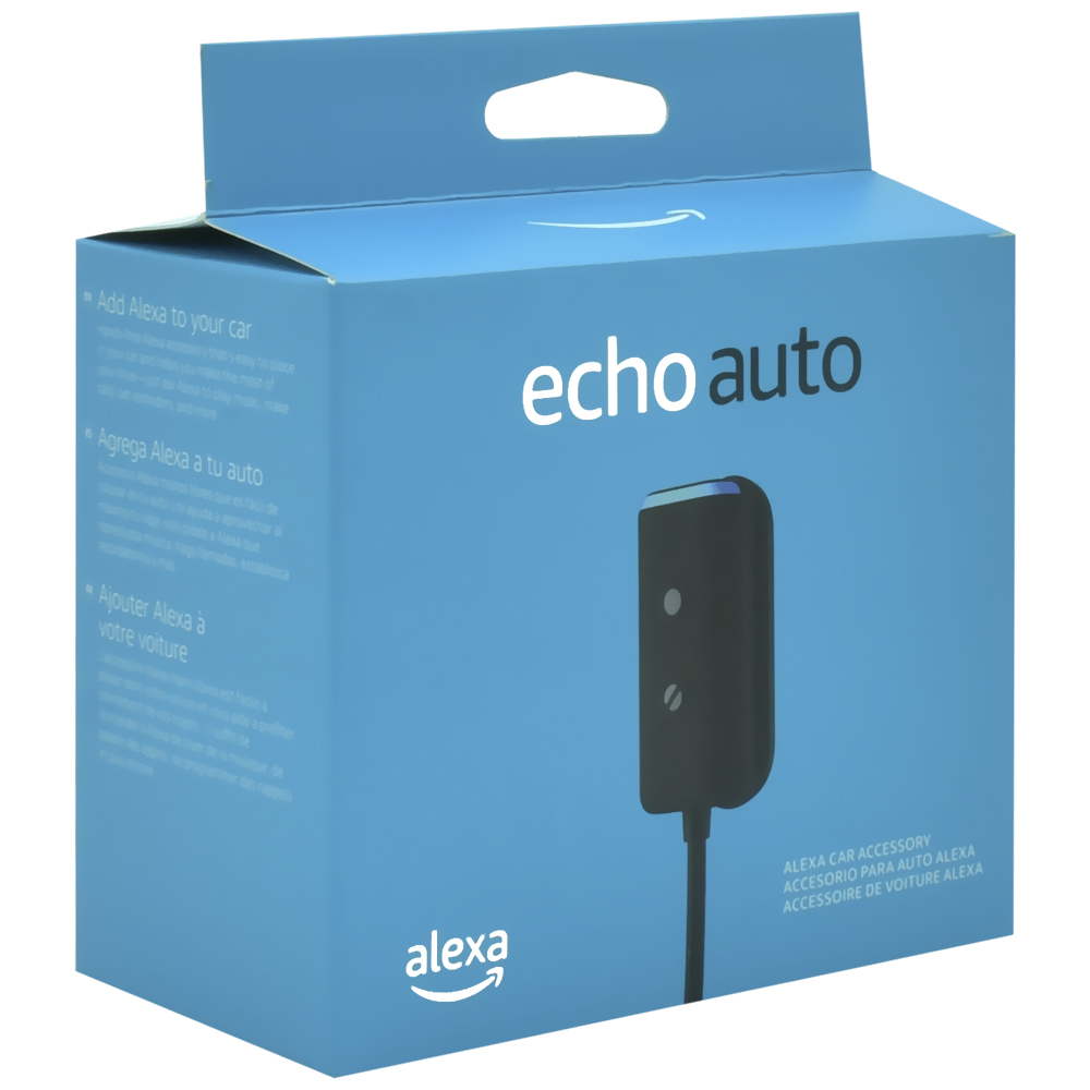 Caixa de Som para Carro Amazon Echo Auto Alexa 2 Geração / Bluetooth - Preto