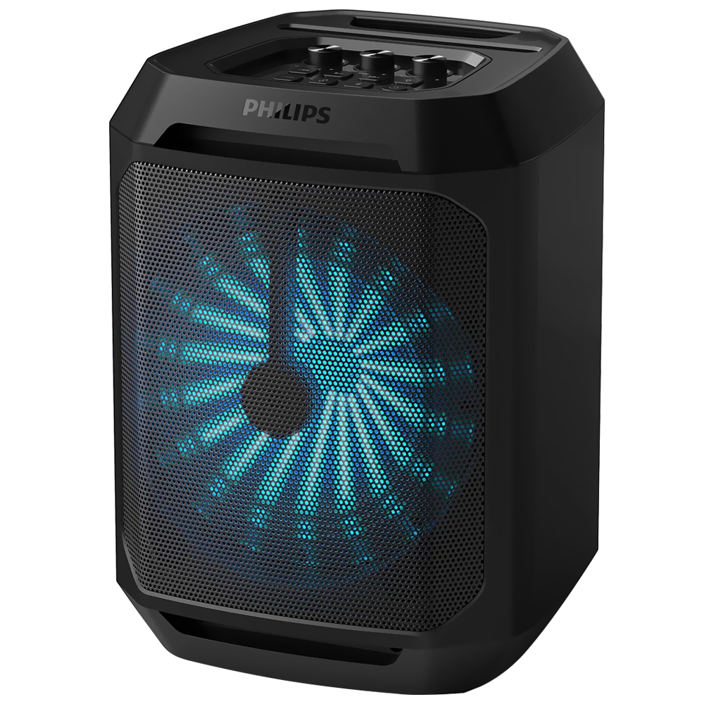 Caixa de Som Philips TAX2208/00 Party 8" Bluetooth / USB / Aux / Bivolt - Preto