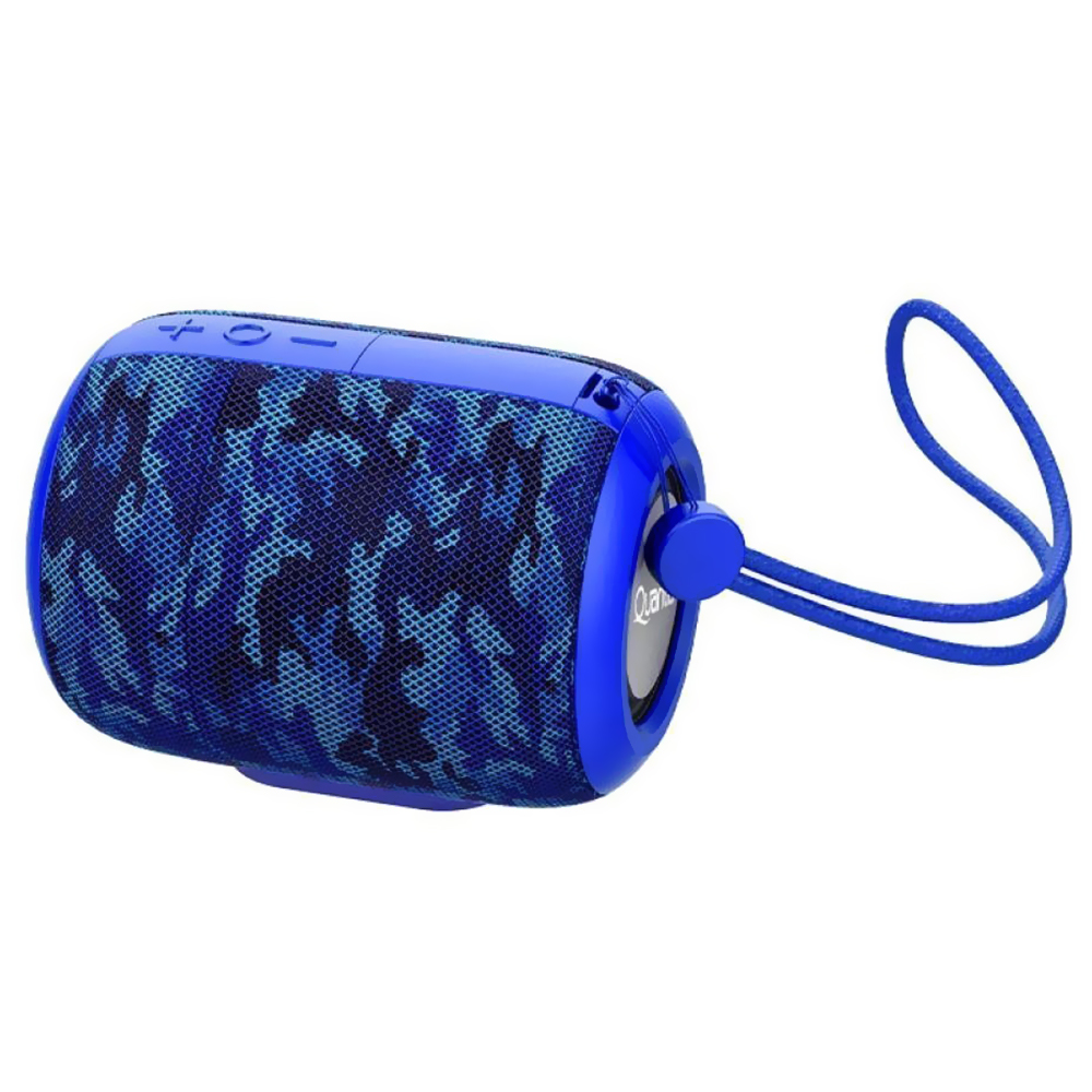 Caixa de Som Quanta QTSPB59 Bluetooth / FM / Micro SD / TWS - Azul Camuflado