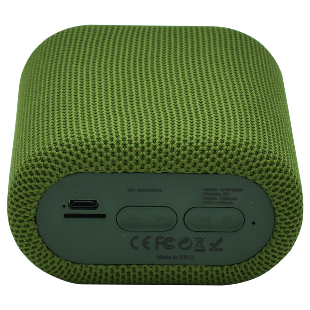 Caixa de Som Quanta QTSPB64N Mini Bluetooth / FM / MSD - Verde