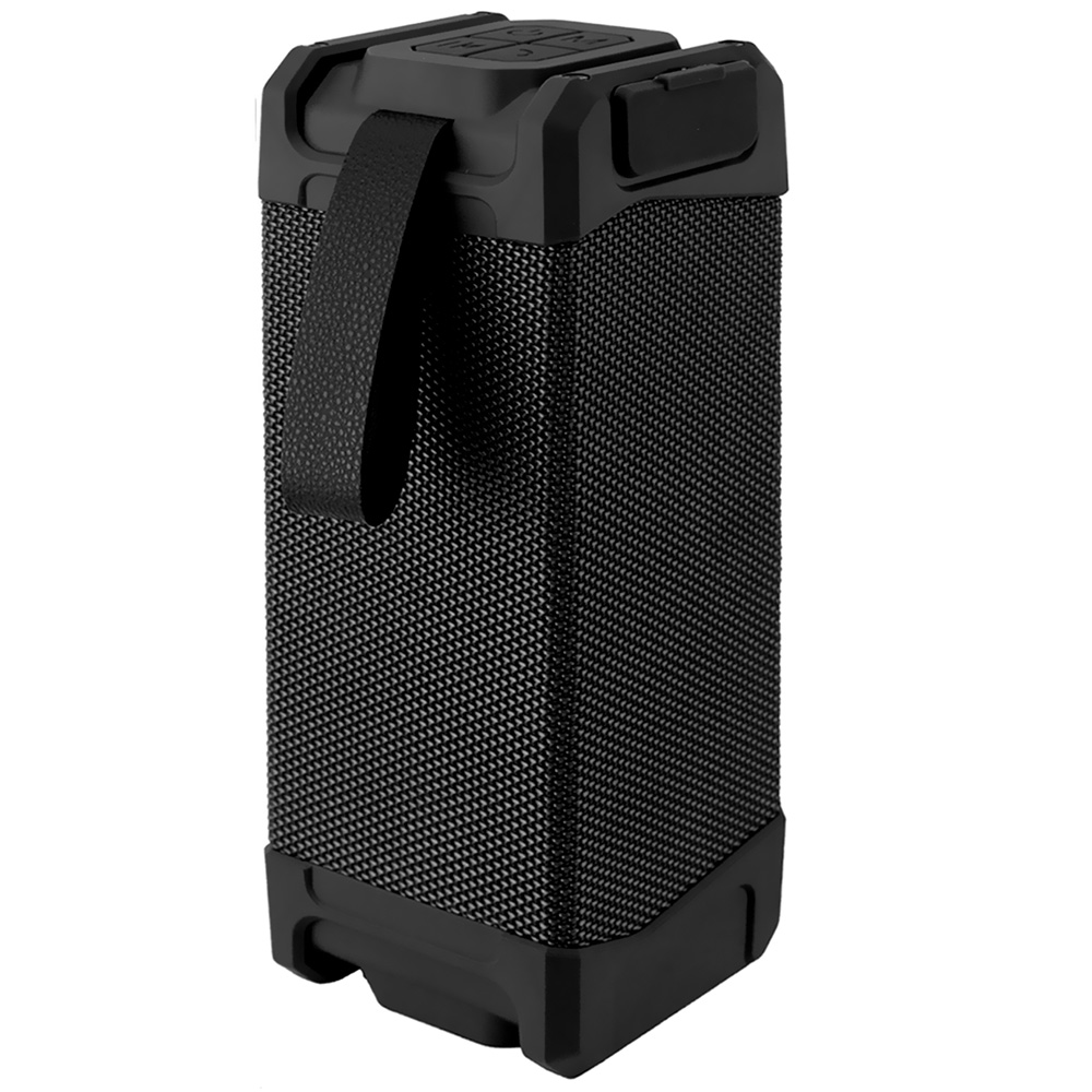 Caixa de Som Quanta QTSPT20 Blueooth / USB / FM / Aux / Micro SD - Preto + Fone de Ouvido QTAGE10