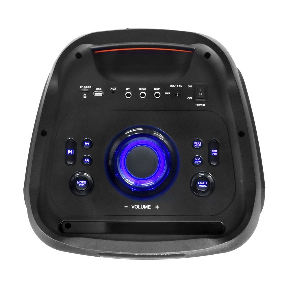 Caixa de Som Satellite AS-L1021 RGB / Bluetooth / USB / TF / Aux / Bivolt - Preto