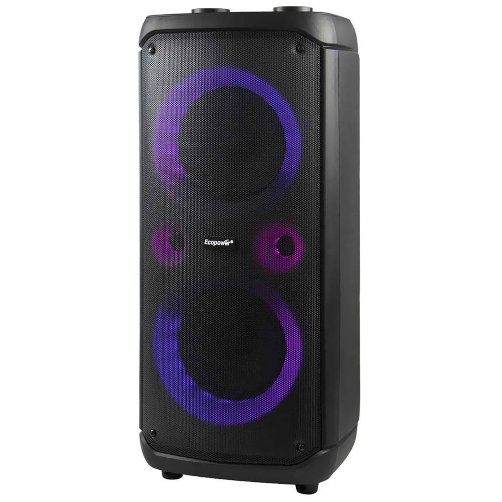 Speaker Ecopower EP-2225 LED / Bluetooth / USB / FM / TF - Preto