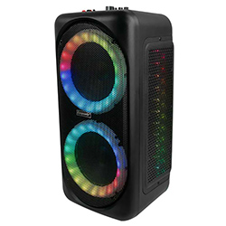 SPEAKER ECOPOWER EP-S705 8" BT/SD/USB/FM/LED RGB BIVOLT PRETO