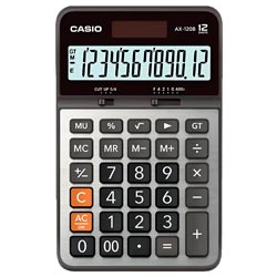 Calculadora Casio AX-120B 12 Digitos - Preto / Prata