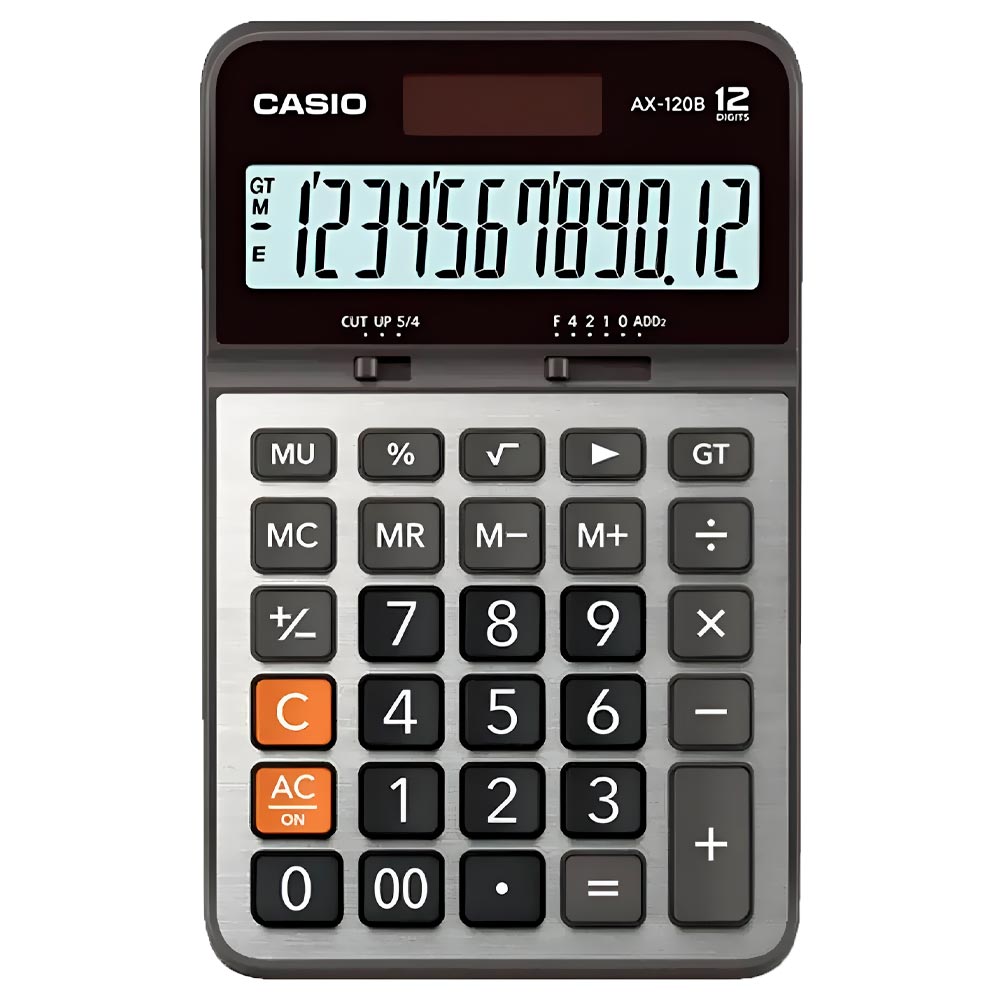 Calculadora Casio AX-120B 12 Digitos - Preto / Prata