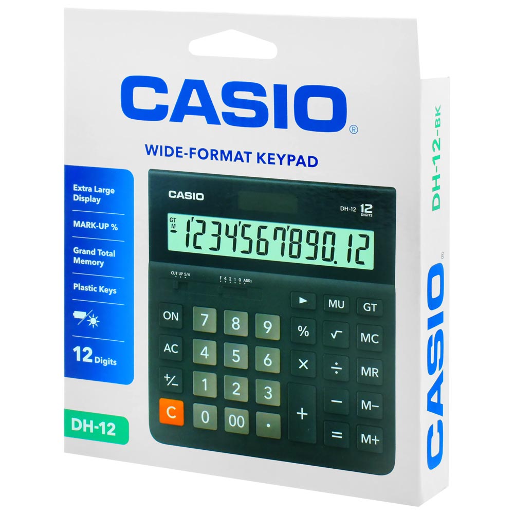 Calculadora Casio DH-12-BK 12 Digitos - Preto