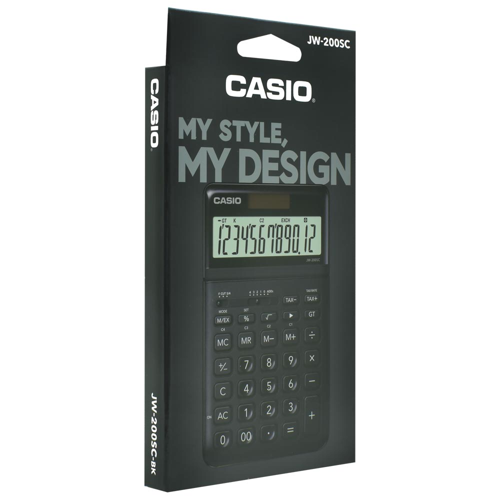 Calculadora Casio JW-200SC-BK 12 Digitos - Preto