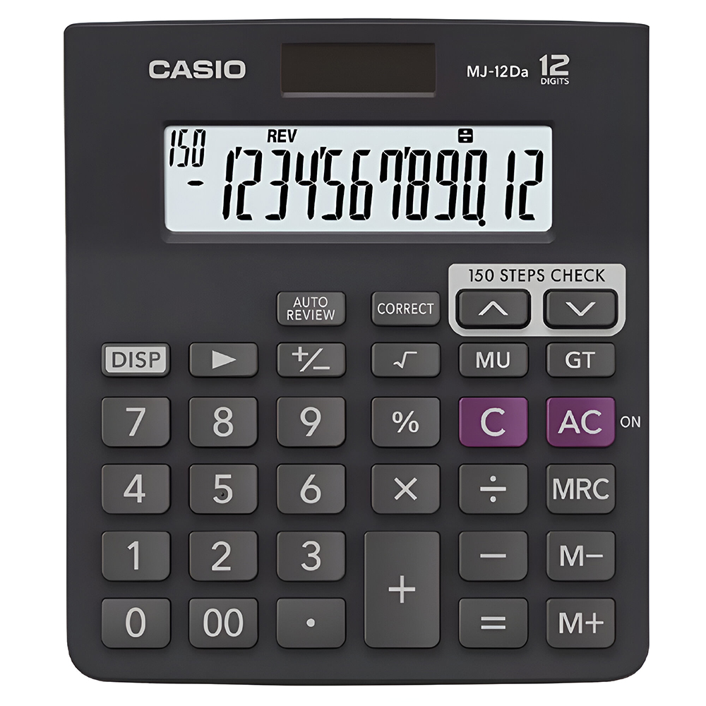 Calculadora Casio MJ-12DA 12 Digitos - Preto