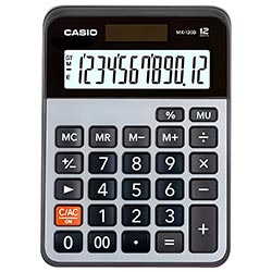 Calculadora Casio MX-120B 12 Digitos - Preto / Prata
