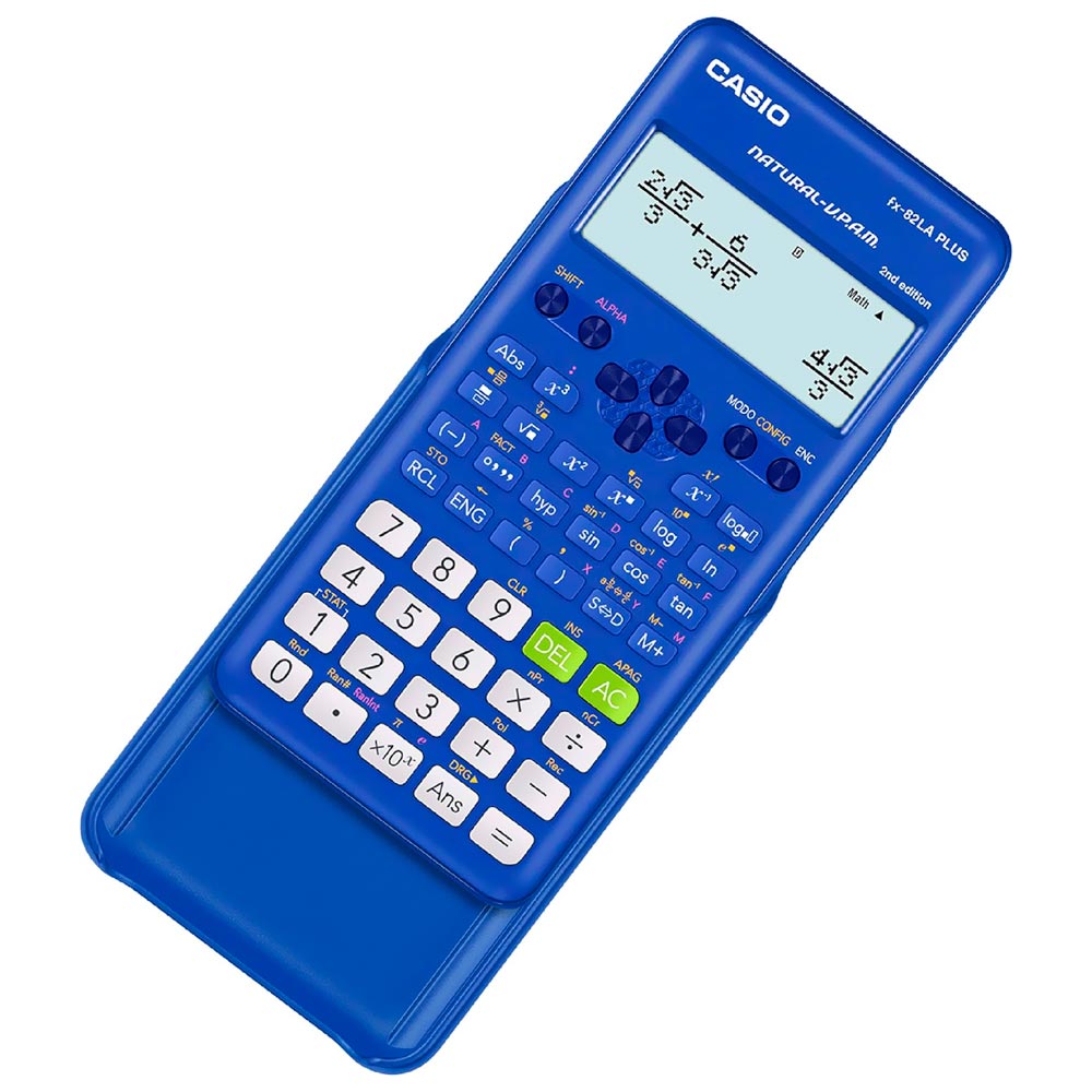 Calculadora Científica Casio FX-82LA Plus 2ND Edition - Azul