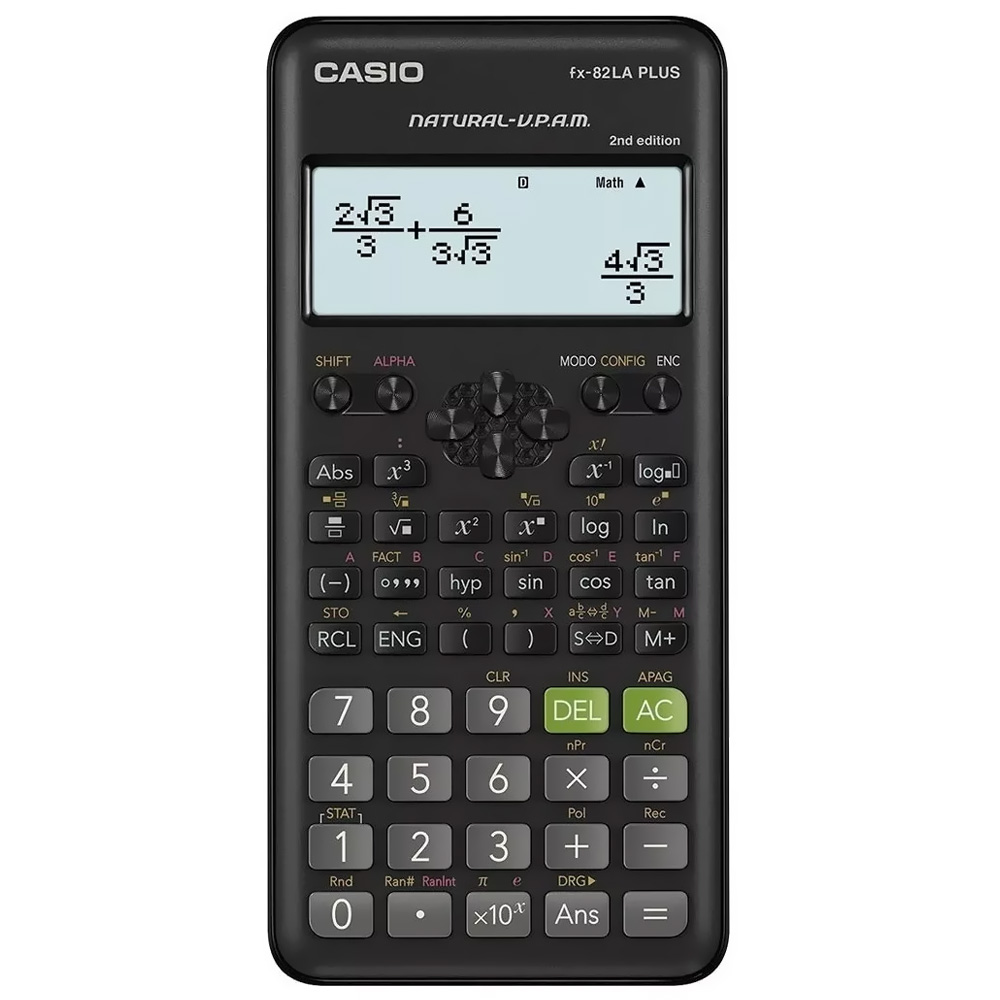 Calculadora Cientifica Casio FX-82LA Plus 2ND Edition - Preto