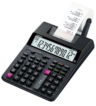 Calculadora com Bobina Casio HR-100RC 12 Digitos - Preto