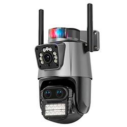 Câmera de Segurança Blulory X3 Pro Outdoor / Smart Wi-Fi / 360° - Preto