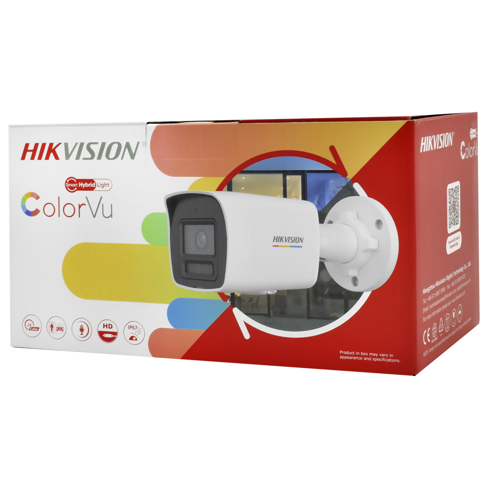 Câmera de Segurança Hikvision DS-2CD1047G2H-LIU Color VU HD Outdoor / 2.8MM - Branco