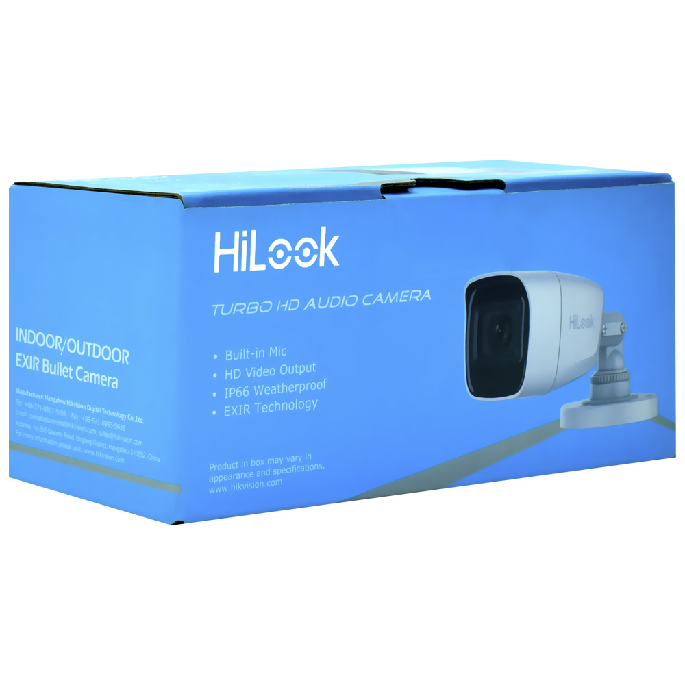 Câmera de Segurança Hilook THC-B120-PS Turbo HD Outdoor / 1080P - Branco