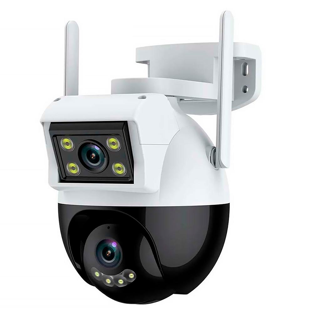 Câmera de Segurança IP Satellite A-CAM008D Outdoor / Wi-Fi / 4MP - Branco