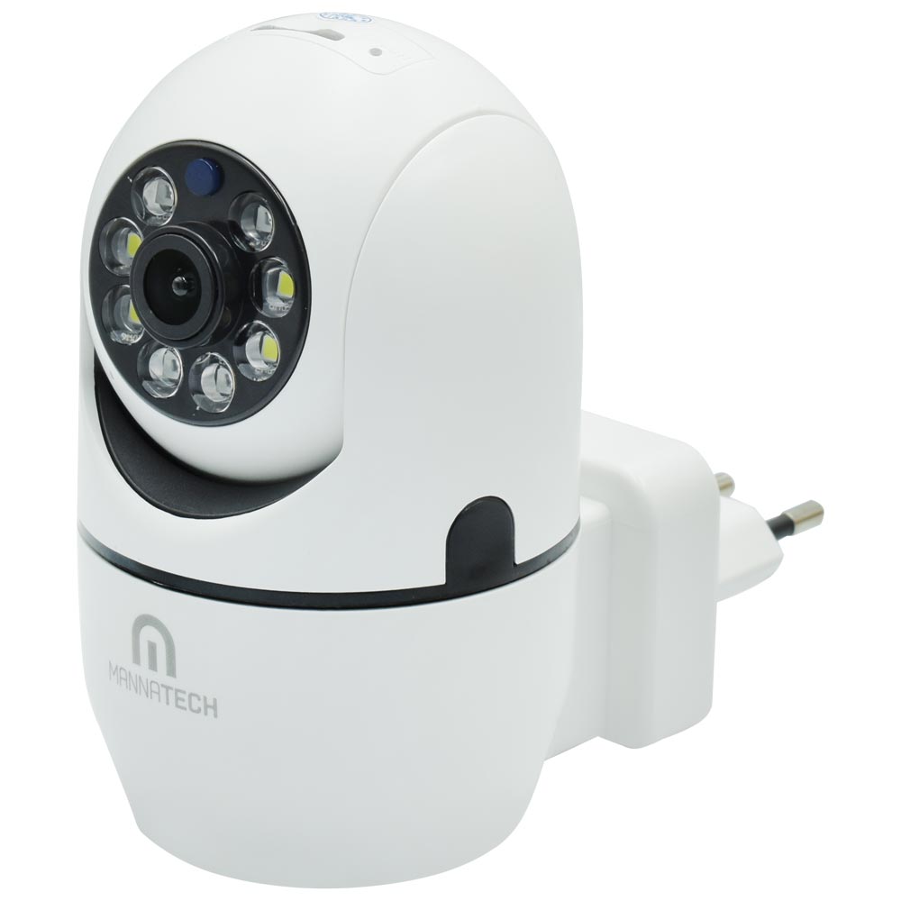 Câmera de Segurança Mannatech SWD1122 Smart Wi-Fi / 360° / 1080P - Branco