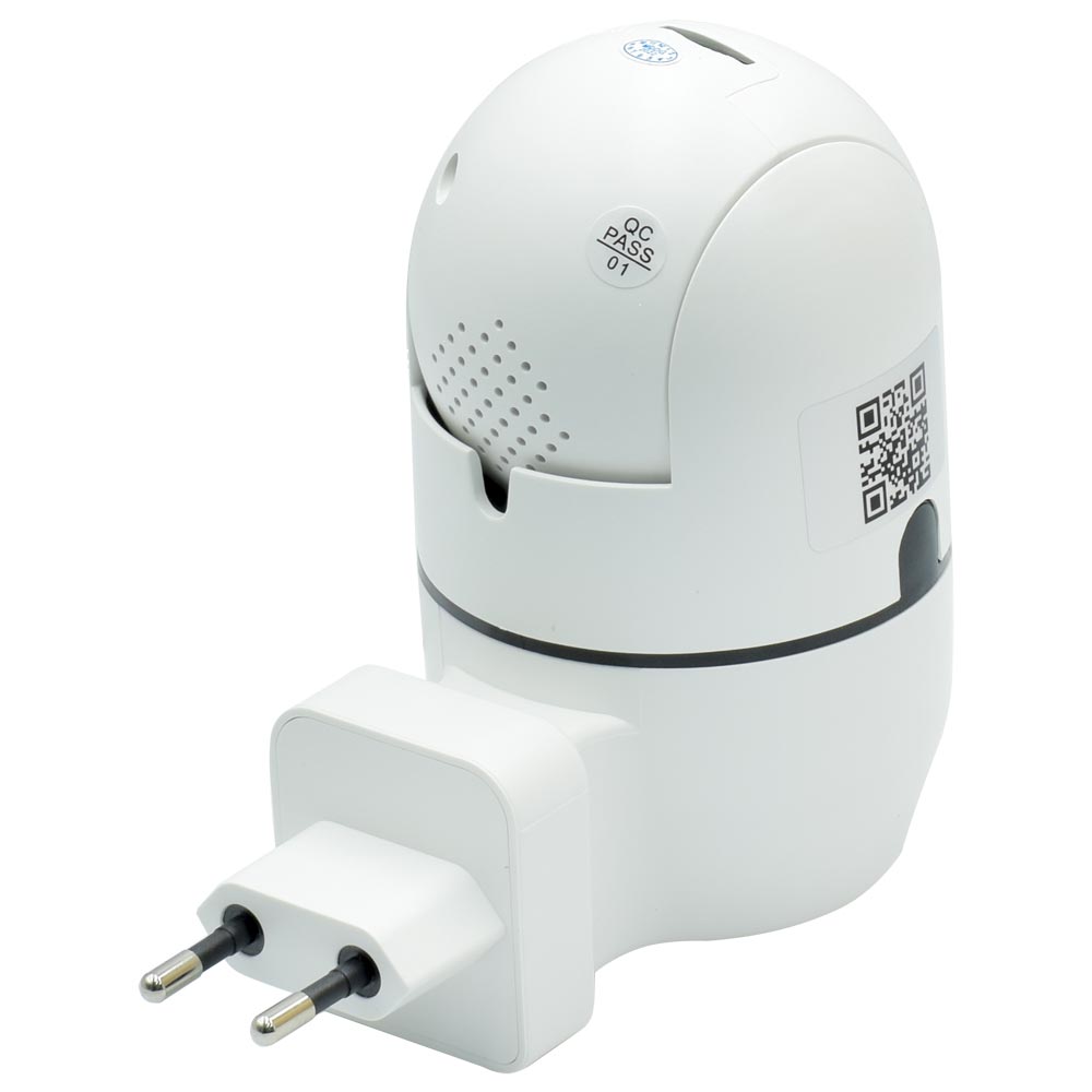Câmera de Segurança Mannatech SWD1122 Smart Wi-Fi / 360° / 1080P - Branco