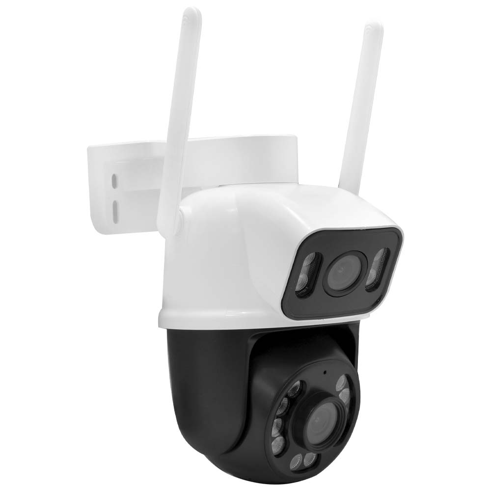 Câmera de Segurança Mannatech SWD1539-Q25B Outdoor / Smart Wi-Fi - Preto / Branco