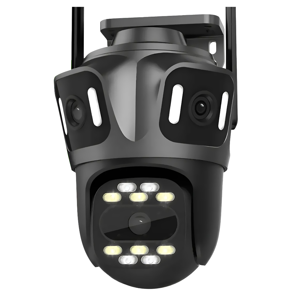 Câmera de Segurança Mannatech SWD2383-P15 Smart Wi-Fi / 360° - Preto