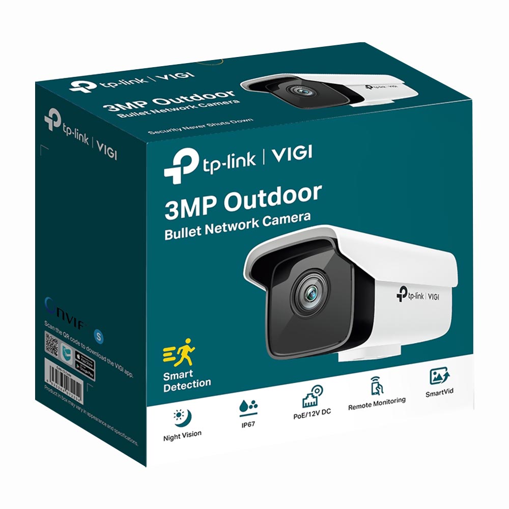 Câmera de Segurança Tp-link Vigi C300HP-4 Outdoor / 3MP - Branco