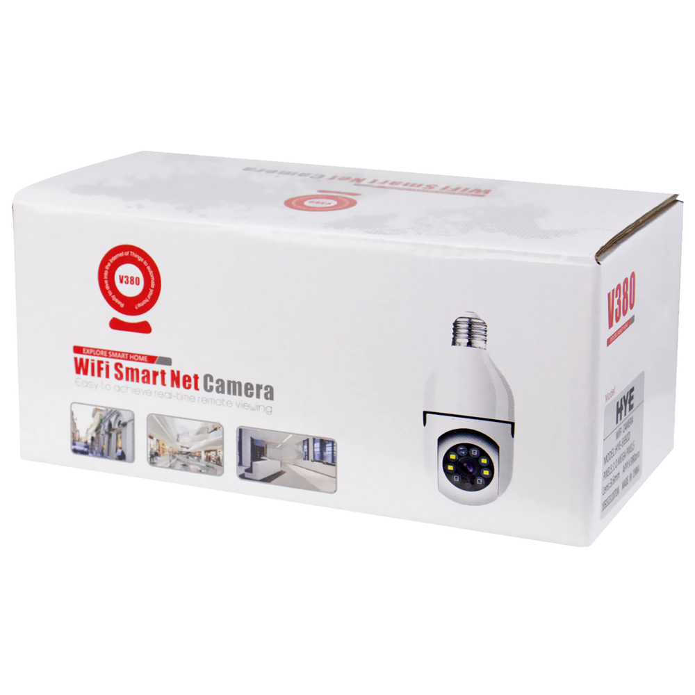 Lâmpada com Câmera HYE E692D Smart Wi-Fi - Branco