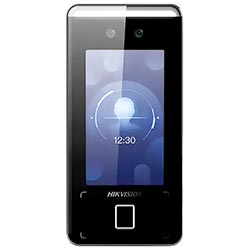 Vídeo Porteiro Hikvision DS-K1T341CMFW Acesso Facial - Preto / Cinza