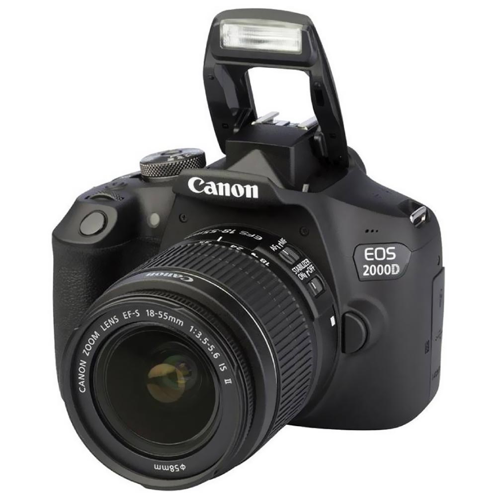 Câmera Canon Eos 2000D Kit EF-S 18-55 III Wi-Fi / NFC - Preto